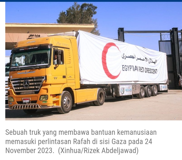 Konvoi Bantuan Kemanusiaan Terbesar Memasuki Gaza