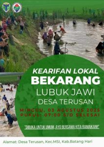 Lubuk, Jala, dan Kebersamaan: Desa Terusan Kembali Bersiap Menggelar Tradisi Bekarang