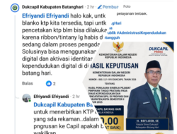 Nilai Kinerja 90, Warga Kembali Gagal Cetak KTP: Ada Apa dengan Dukcapil Batang Hari?